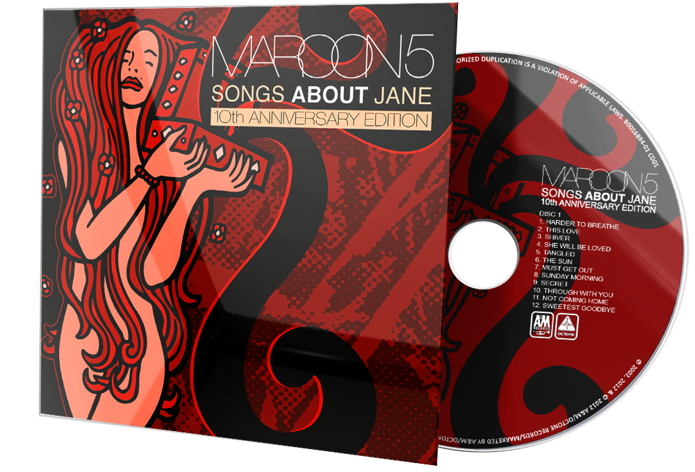 maroon 5 songs about jane 10th anniversary edition