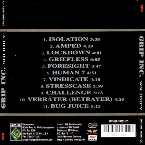 Album Back Cover