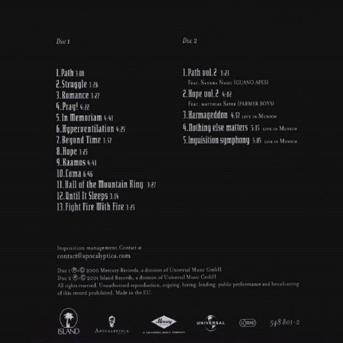 Album Back Cover