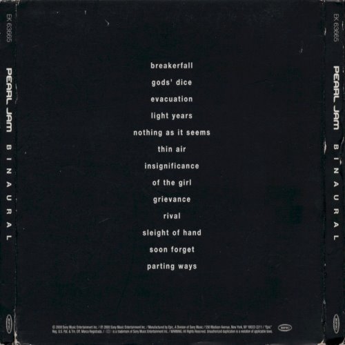 Album Back Cover