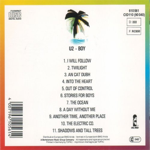 Album Back Cover