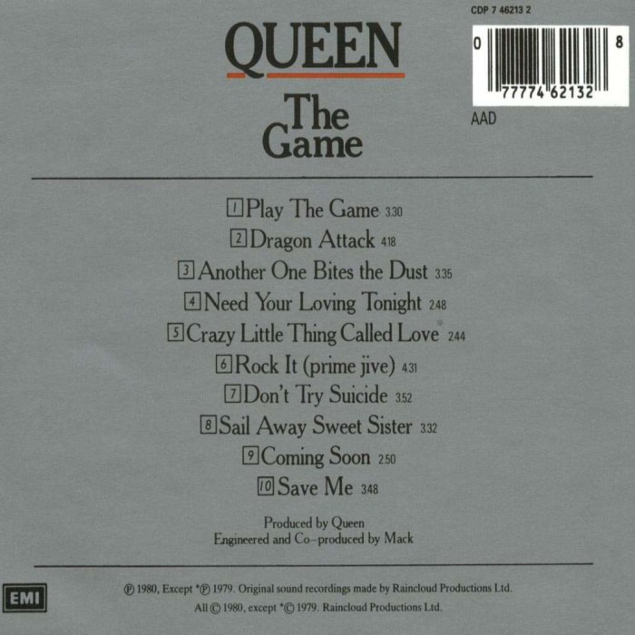 Queen - The Game | TheAudioDB.com